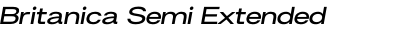 Britanica Semi Extended Extra Bold Italic